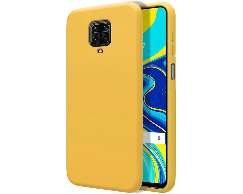 Carcasa Xiaomi Redmi Note 10 silicona liquida y tacto sedoso Amarilla